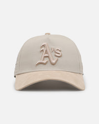 New Era Oakland Athletics 'Cream Suede' 9FORTY A-Frame Strapback Stone/Oatmilk