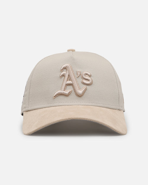 New Era Oakland Athletics 'Cream Suede' 9FORTY A-Frame Strapback Stone/Oatmilk