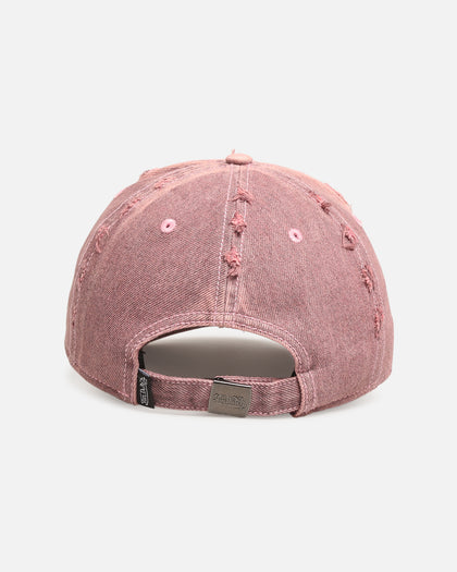 Von Dutch Overdye Wash Dad Strapback Cap Pink