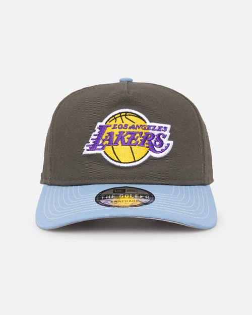 New Era Los Angeles Lakers 'Contrast Visor' Pre-Curved Golfer Snapback Moss/Sky