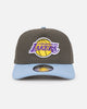New Era Los Angeles Lakers 'Contrast Visor' Pre-Curved Golfer Snapback Moss/Sky