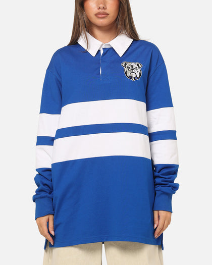 Bleacher Athletic Canterbury-Bankstown Bulldogs NRL Legacy Rugby Polo Shirt Blue