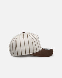 New Era Chicago White Sox 'Washed Stone Walnut' 19TWENTY Snapback Brown Pinstripe