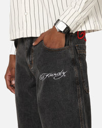 Ed Hardy Wide Leg Jeans Black