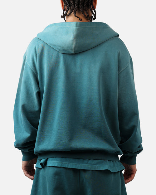 American Thrift Zip Hoodie Washed Teal