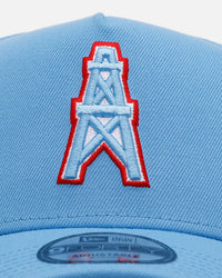 New Era Houston Oilers 'Throwback Bowl' 9FORTY A-Frame Snapback Sky Blue