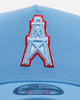 New Era Houston Oilers 'Throwback Bowl' 9FORTY A-Frame Snapback Sky Blue