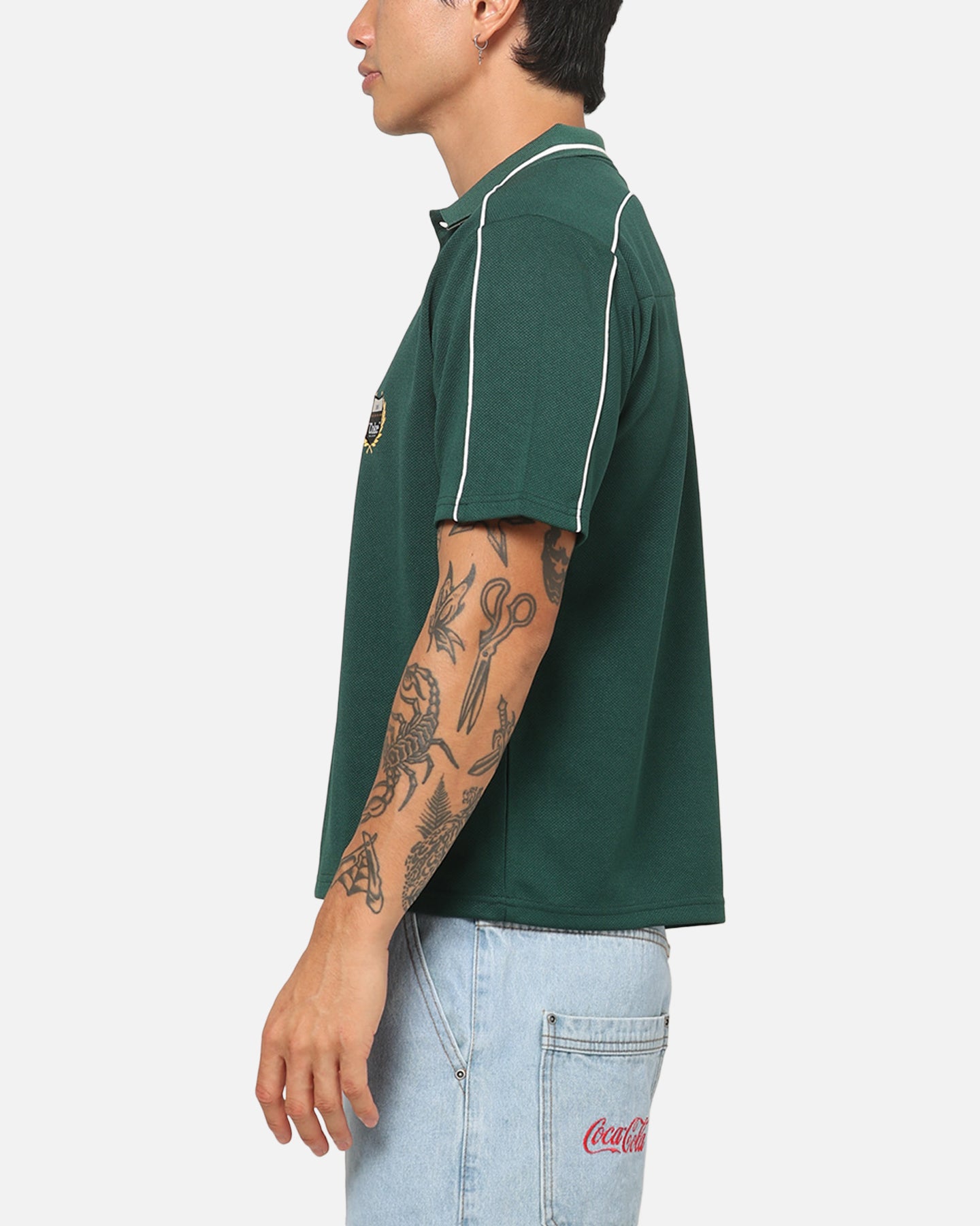 Carre Carré X Coca Cola Club Crest Polo Shirt Dark Green | Culture