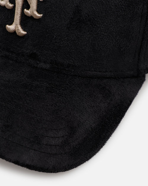 New Era New York Mets 'Suede' 9FORTY A-Frame Strapback Black/Tan