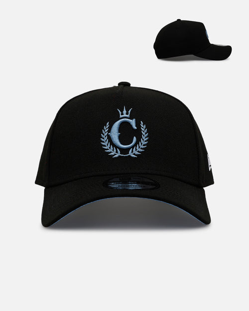New Era X Culture Kings 'Black & Sky Blue' 9FORTY A-Frame Snapback Black/Sky Blue