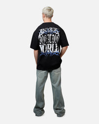 Loiter Dog Eat Dog Vintage T-Shirt Black Acidwash