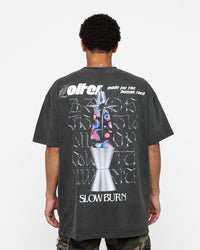 Loiter Slow Burn T-Shirt Vintage Black