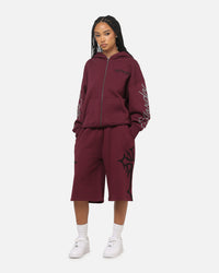 Ed Hardy Trinity Baggy Sweat Shorts Plum