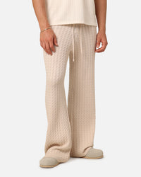 XXIII Slouch Wide Leg Knit Pants Cream