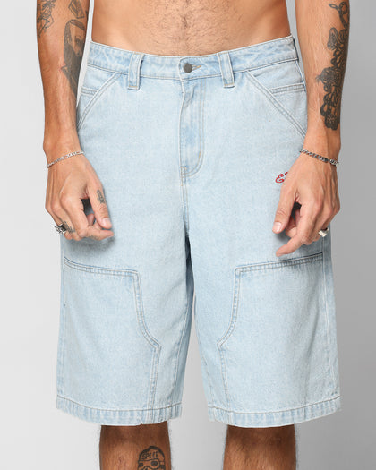 Ed Hardy Dragon Jorts Light Blue