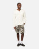 XXIII Zyair Knit Rib Long Sleeve Button Up Shirt Cream
