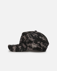 New Era Atlanta Braves 'Black Digi Camo' 9FORTY A-Frame Snapback Black/Grey