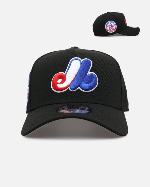 New Era Montreal Expos 'Black And Team Color' 9FORTY A-Frame Snapback Black/Official Team Color