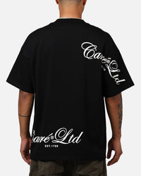 Carre Side Script Oversized T-Shirt Black