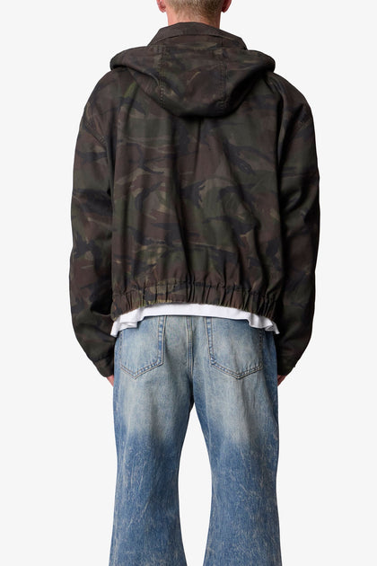 MNML Overdyed Hooded Jacket Camo