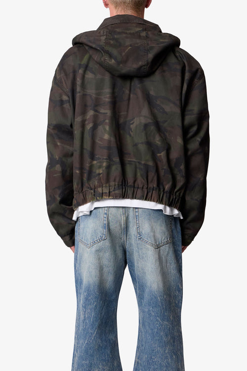 MNML Overdyed Hooded Jacket Camo
