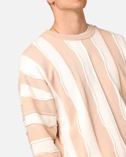 XXIII Wavy Slouch Sweater Cream/White