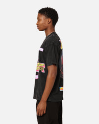 Loiter Motorsport T-Shirt Black Acid Wash