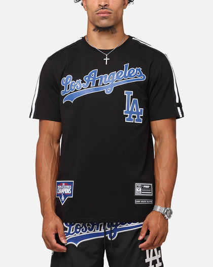 Pro Standard Los Angeles Dodgers Classic Mesh Striped T-Shirt Black