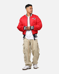 New Era X Alpha Series X NFL New England Patriots MA-1 Bomber Jacket Navy/Red