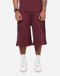 Ed Hardy Trinity Baggy Sweat Shorts Plum