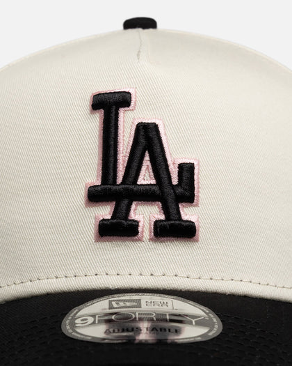 New Era Los Angeles Dodgers "Chrome Black Pink" 9Forty A-Frame Snapback White