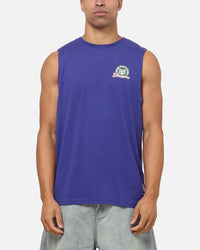 Bleacher Athletic New Zealand Warriors NRL Adult Muscle T-Shirt Blue