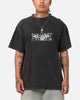 73Studio X DC Batman Dark Logo Vintage T-Shirt Black Acidwash
