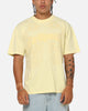 Ed Hardy Double Dragon Applique T-Shirt Butter Yellow