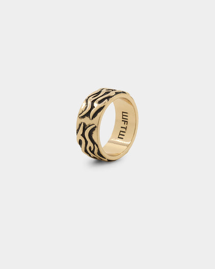 Wild For The Weekend Fire Band Ring (Large) Gold