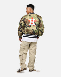 New Era X Alpha Series X MLB Houston Astros MA-1 Bomber Jacket Navy