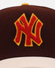 New Era New York Yankees 'Members Only' 9FORTY A-Frame Snapback Brown