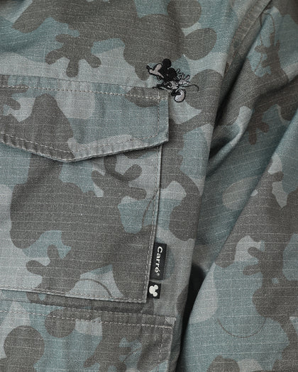 Carré x Disney Mickey & Friends Anorak Popover Jacket Overdyed Camo