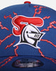 New Era Newcastle Knights 'NRL Electric' 9FORTY A-Frame Snapback Official Team Colour