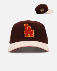 New Era Los Angeles Dodgers 'Members Only' 9FORTY A-Frame Snapback Brown