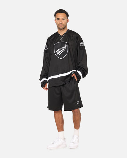 Mitchell & Ness All Blacks Rugby Union Classic Chrome Mesh Jersey Solid Black