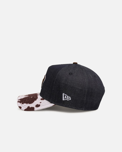 New Era Houston Texans 'Denim Cowhide' 9FORTY A-Frame Snapback Navy