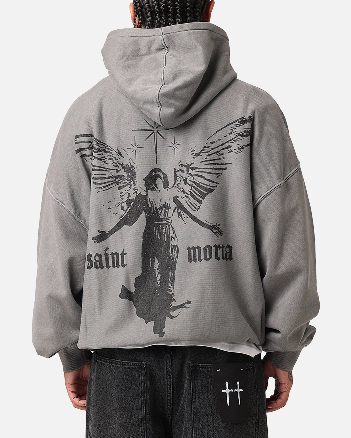 Saint Morta Ethereal Hoodie Washed Charcoal | Culture Kings US