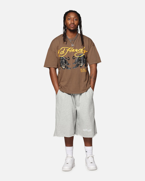 Ed Hardy Pypu Panther T-Shirt Brown