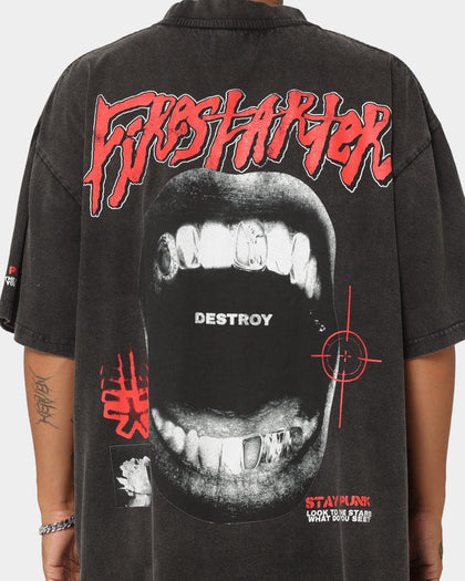 Loiter Firestarter Vintage T-Shirt Vintage Black