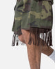 MNML Tassle Cargos Denim Shorts Camo