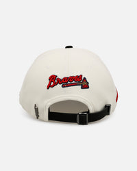 Pro Standard Atlanta Braves 'Signature Suede' Pro Pinch Strapback Off White/Black
