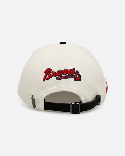 Pro Standard Atlanta Braves 'Signature Suede' Pro Pinch Strapback Off White/Black