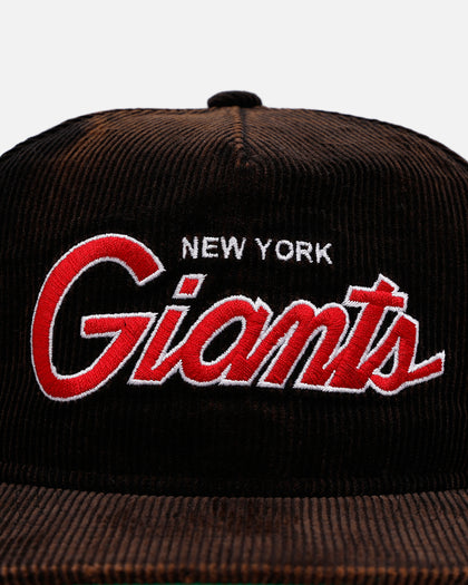 New Era New York Giants 'Washed Black NFL Golfer' Corduroy Golfer Snapback Washed Black