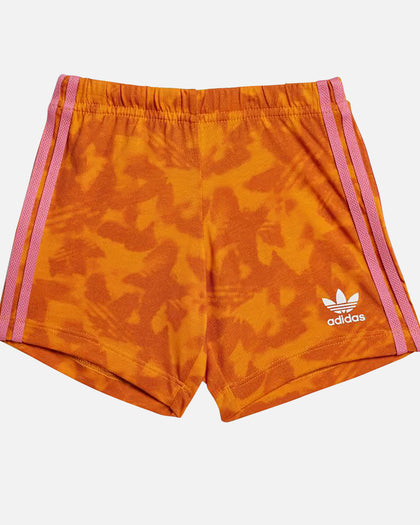 Adidas Infants' Summer Allover Print Shorts and T-Shirt Set Wonder White/Pink